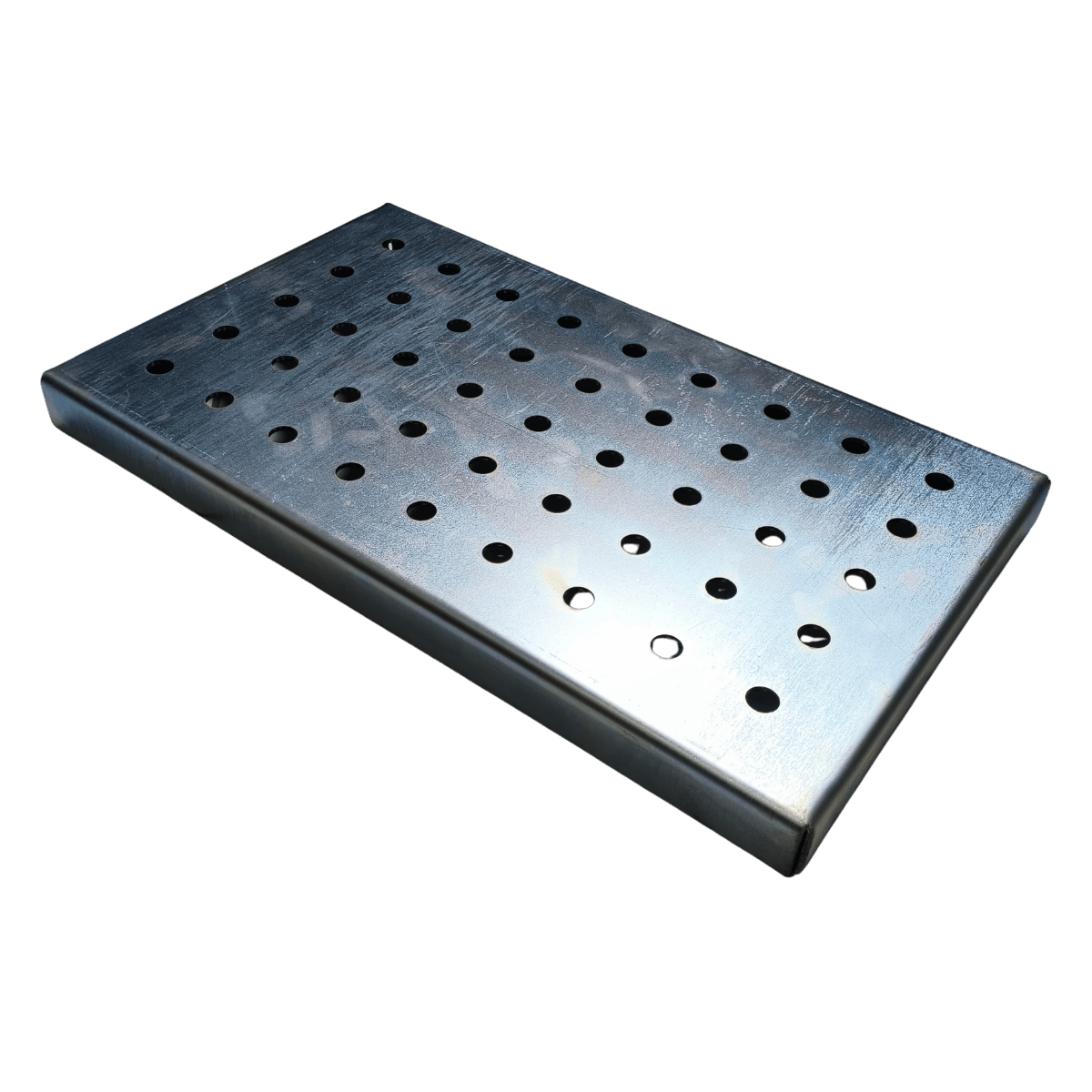 Mini Mesa De Solda Perfurada Zincada Para Bancada - 70x40cm