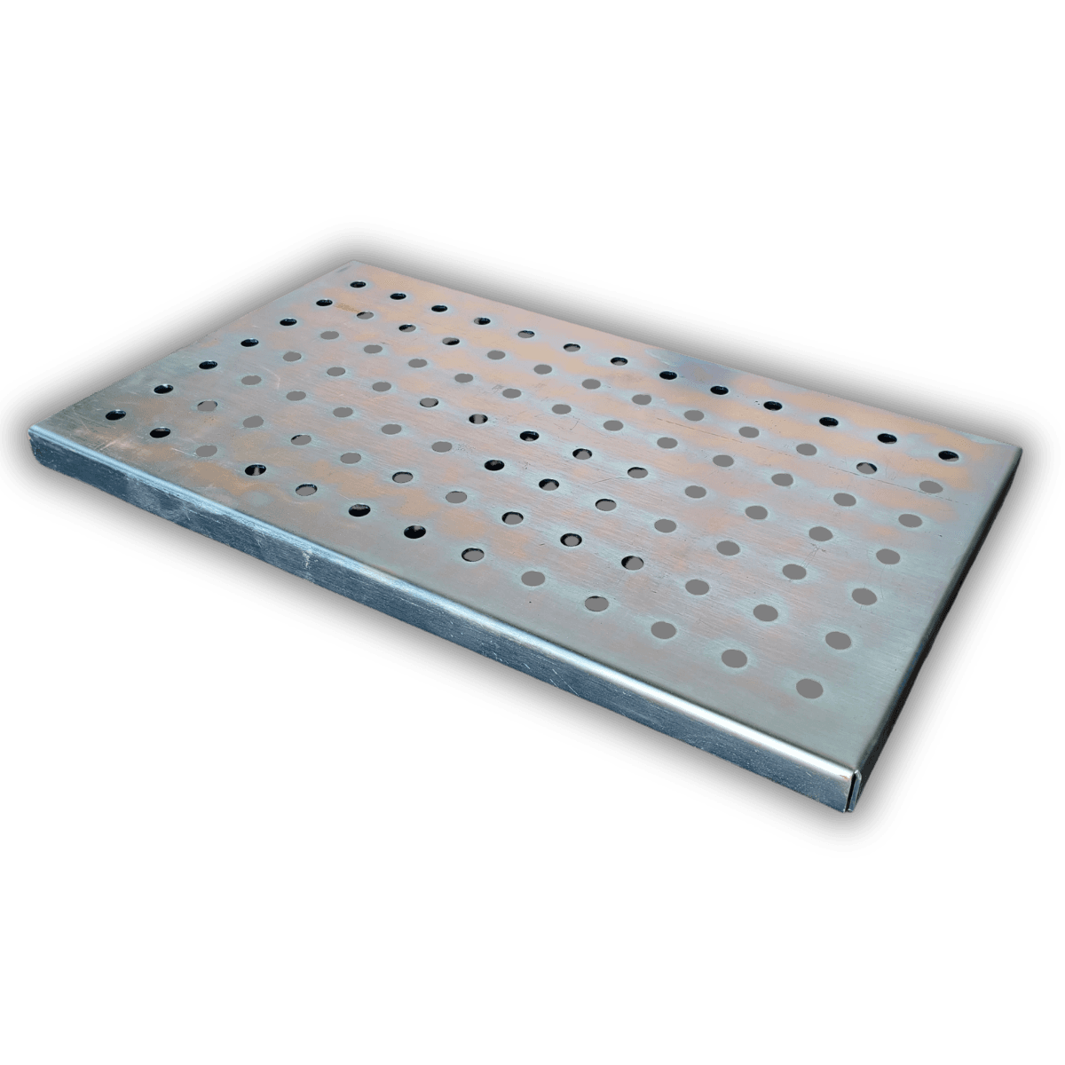 Mini Mesa De Solda Perfurada Zincada Para Bancada - 70x40cm